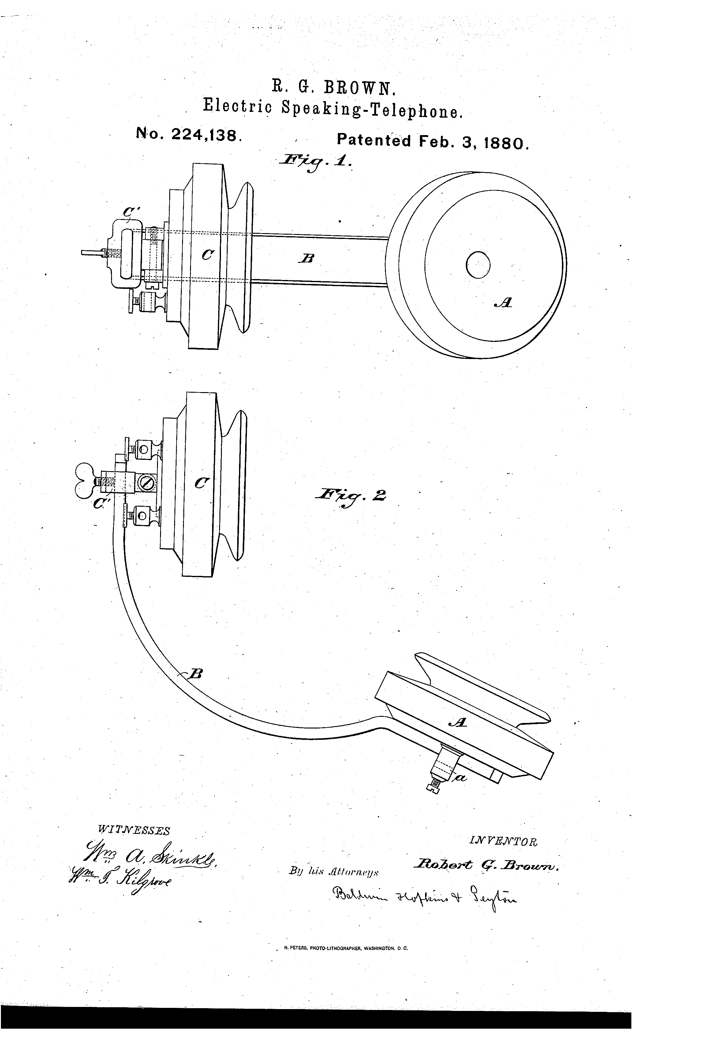 The original telephone patent